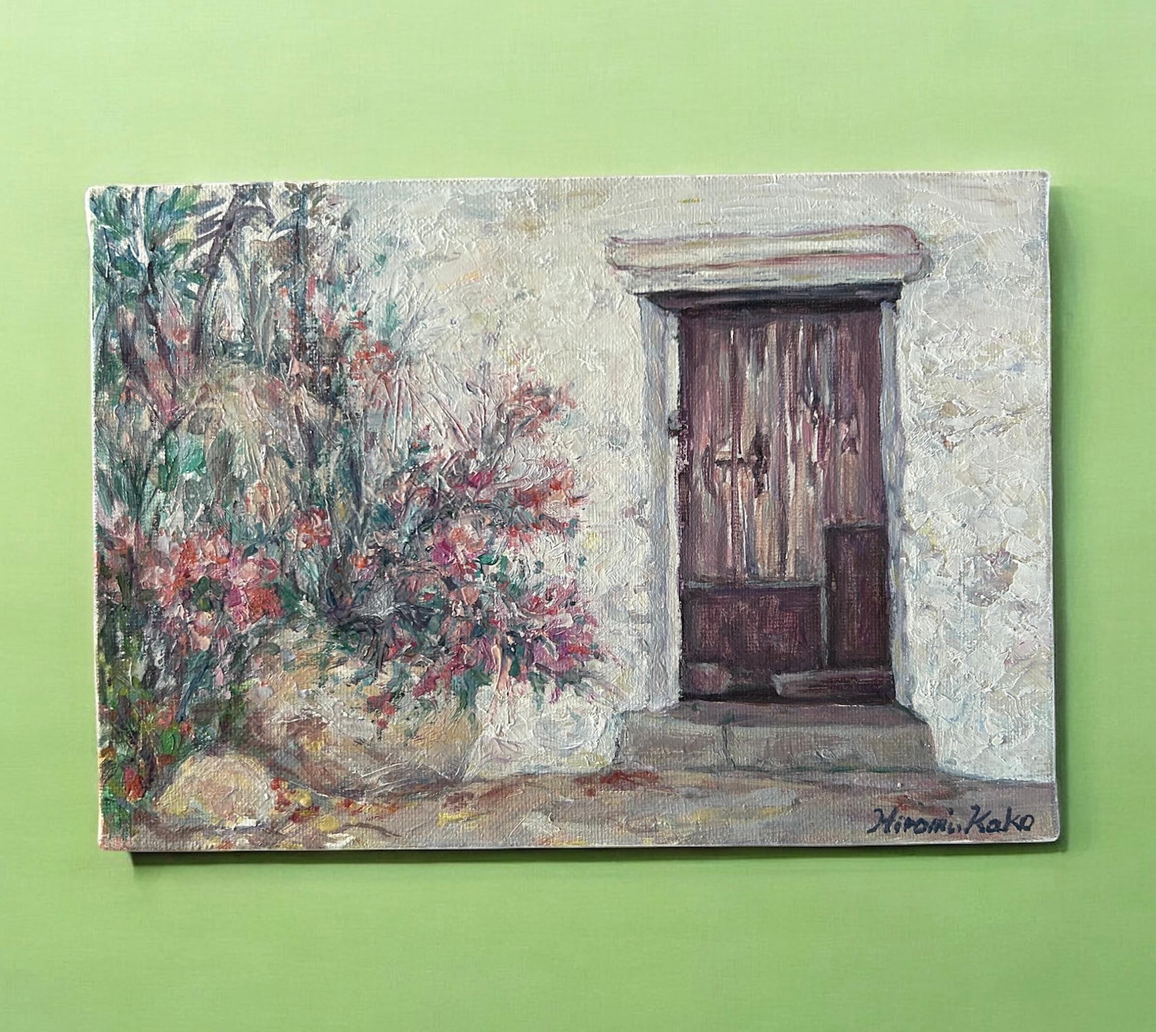 軒先(油絵SM、スペイン、アンダルシア、原画)1枚目の画像